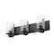 Z-Lite Beckett 3 Light Vanity, Matte Black And Clear Seedy 492-3V-MB - alternate 2